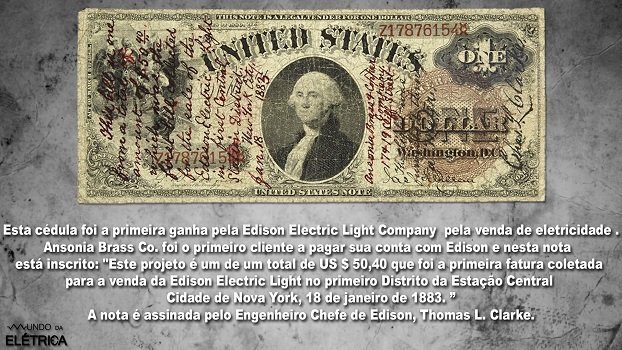 Primeira usina elétrica criada na história.