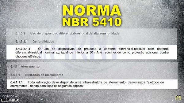 O aterramento tem diferente função do DR.