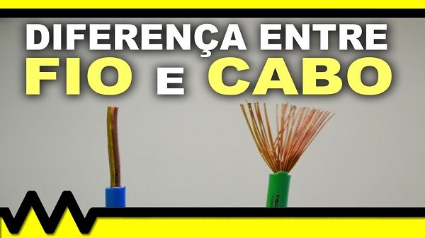 Os fios rígidos têm apenas um condutor sólido e os cabos flexíveis são compostos por vários condutores menores.