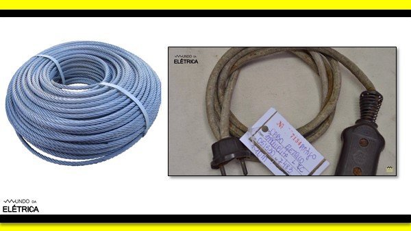 Só depois de alguns anos que foi utilizado o cobre para a fabricação de condutores.