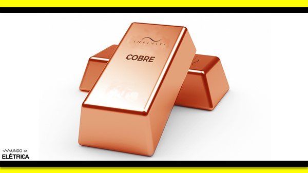 O cobre é mais usado para fabricação de fios e cabos.