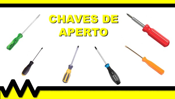 Ferramentas chamadas de chave de Fenda e chave Philips.