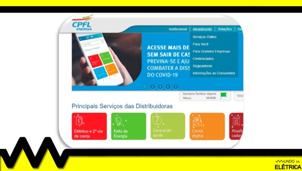 Clique na aba rápida ou em serviços online.