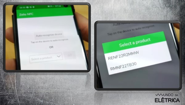 Veja como escolher o rele a ser programado