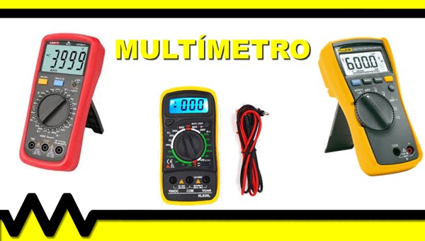 Instrumento de medição chamado de multímetro.