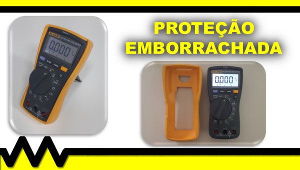 Proteção de borracha usada em multímetros.