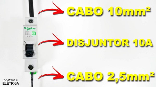 Dimensionamento de cabos e disjuntores