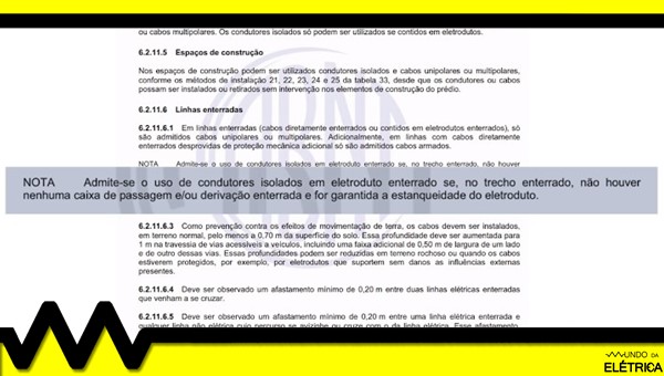 Veja a nota da norma sobre este assunto.