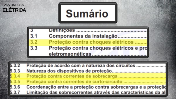 Quais são os tipos de proteção da norma?