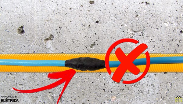Emenda de Cabos com Conector Split Bolt