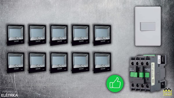 Comando para o Sensor acender várias Lâmpadas.