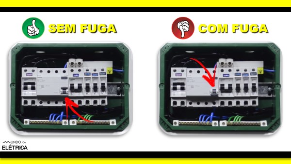 Como identificar fuga de corrente com DR?